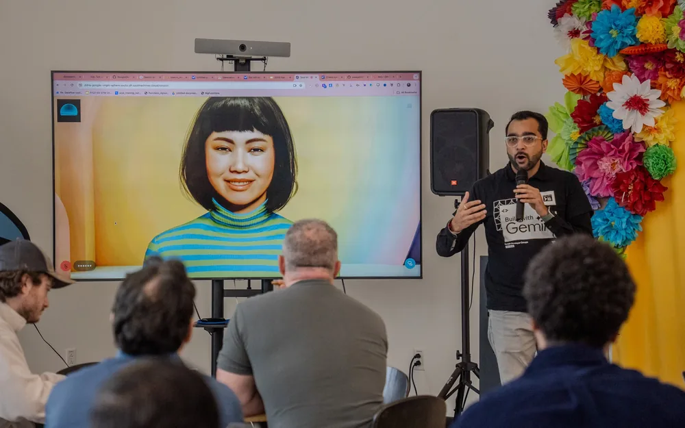 An organizer leading a DevSA workshop