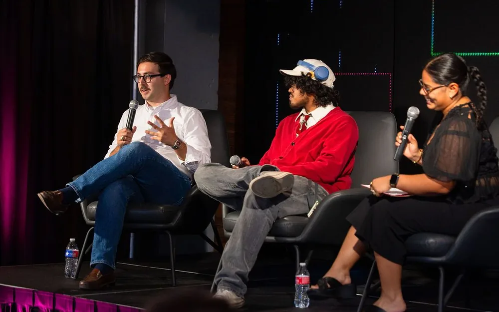 Panelists speaking at a Tech Bloc event in San Antonio